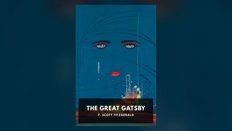 La couverture Standard Ebooks de The Great Gatsby de F. Scott Fitzgerald