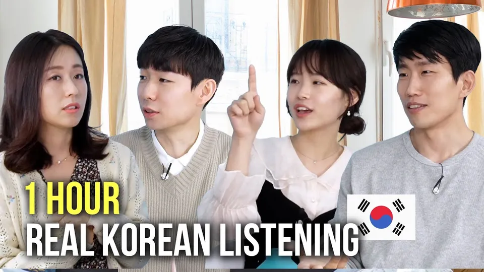 Talk To Me In Korean trên YouTube: “1 HOUR Natural Korean Conversation - Listening Practice [KOR/ENG SUB]”