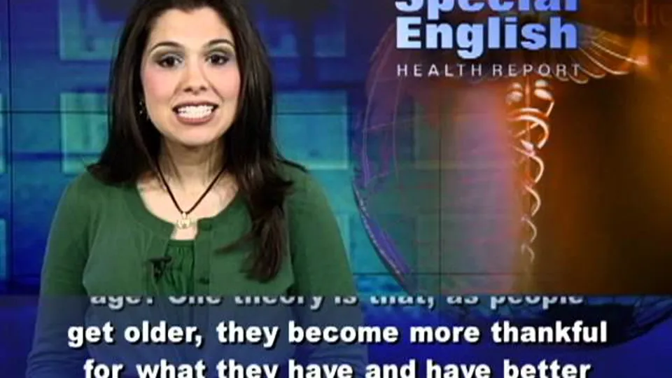 VOA Learning English on YouTube: “What Is the Relationship Between Age and Happiness?”