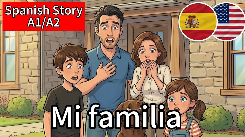 The Comprehension Lab (ES) trên YouTube: “Easy Spanish Story for Beginners A1/A2: mi familia”