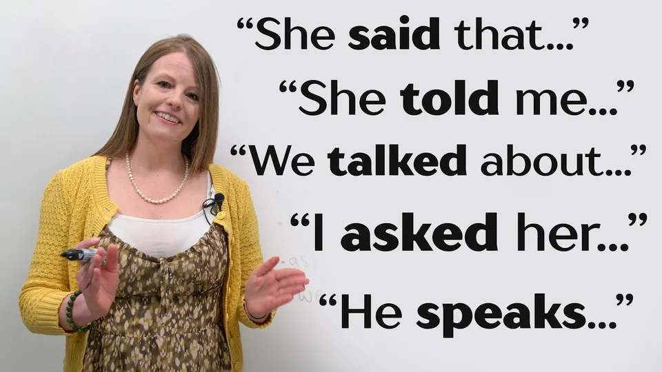 유튜브 레슨: “5 Confusing English Verbs: SAY, TELL, ASK, SPEAK, TALK”
